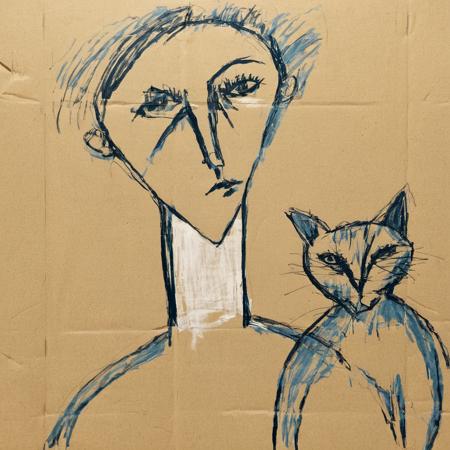 08034-112093794-_lora_SDXL_Cardboard_drawings_Sa_May-000004_1_ Cardboard drawings a woman with cat.png